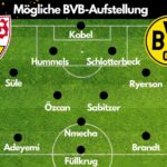 Aufstellungen: Teilnehmer: Vfb Stuttgart Gegen Bvb